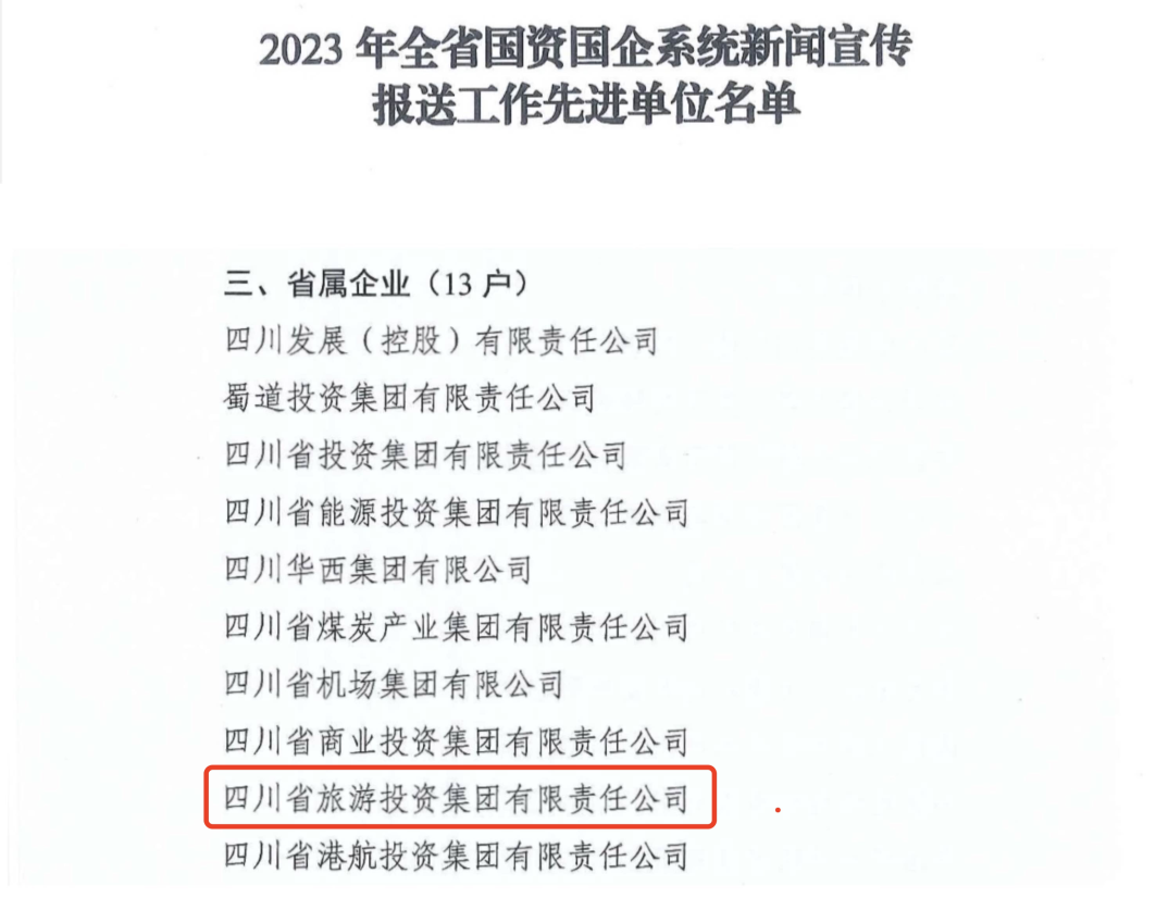 省尊龙凯时集团获评2023年全省国资国企系统新闻宣传报送事情先进单元